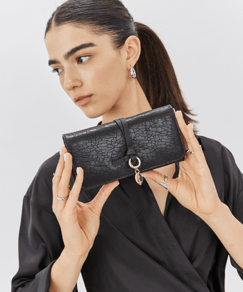 ארנק עור דגם מלניה גדול - תיק התיקיםNeta Sadeארנקי נשים