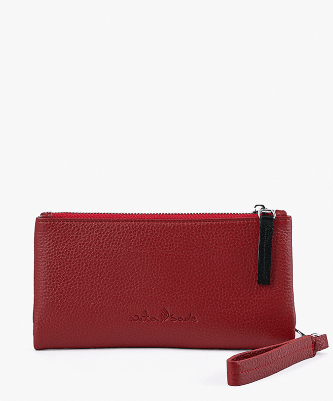 ארנק עור דגם אפרול - תיק התיקיםNeta Sadeארנקי נשים