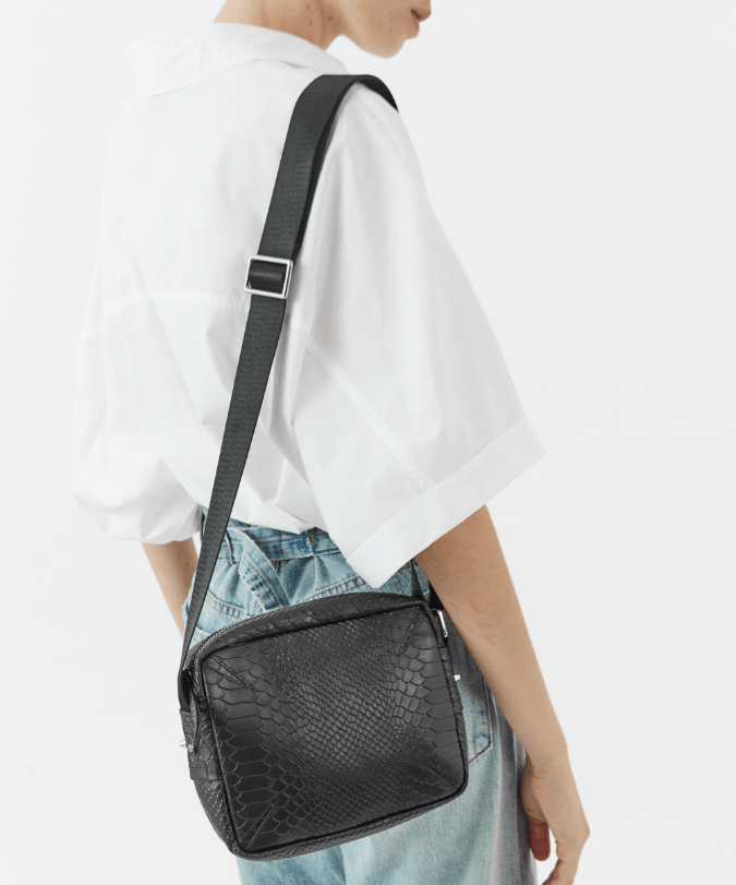 תיק צד מעור דגם פלמינגו קטן - תיק התיקיםNeta Sadeתיקי צד לנשים