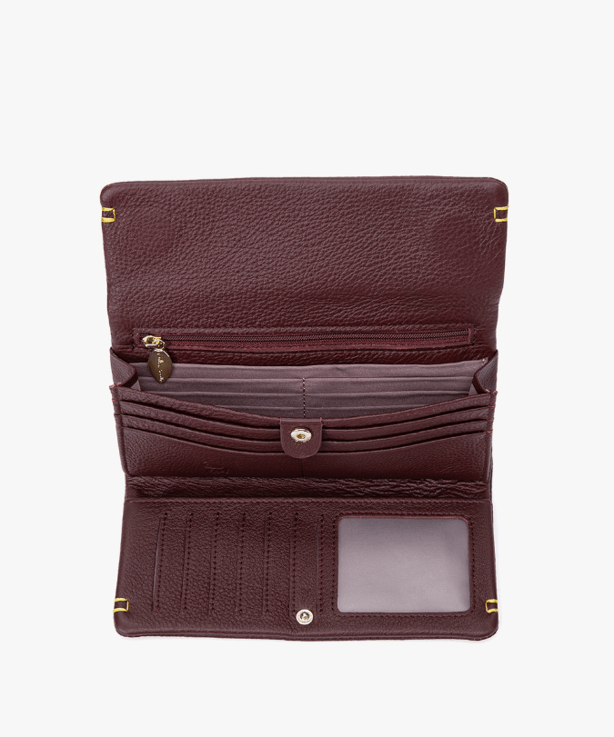 ארנק מעור נאפה דגם קקדו - תיק התיקיםNeta Sadeארנקי נשים