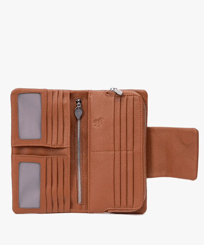 ארנק מעור דגם גוגן - תיק התיקיםNeta Sadeארנקי נשים