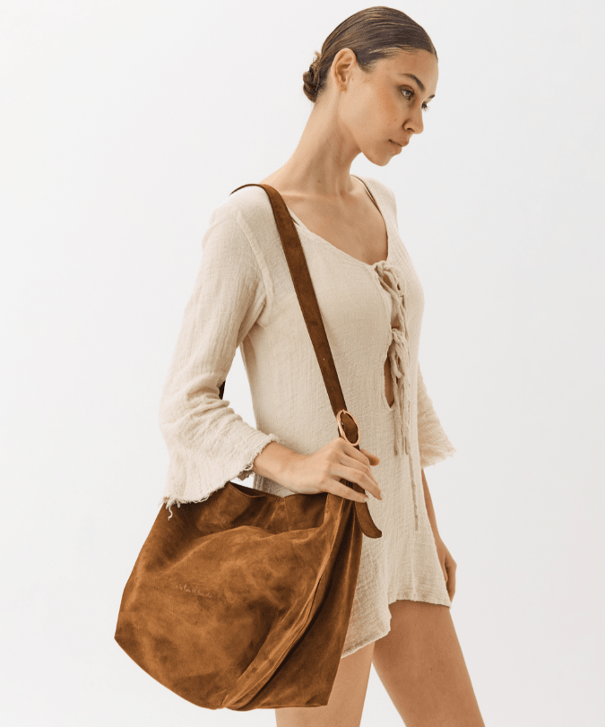 תיק צד מעור שק מנטה - תיק התיקיםNeta Sadeתיקי צד לנשים