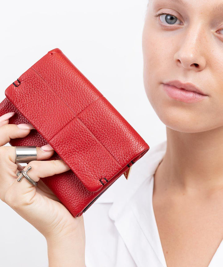 Neta Sade ארנק עור נאפה דגם קקדו קטן - תיק התיקיםEmanuelנשים