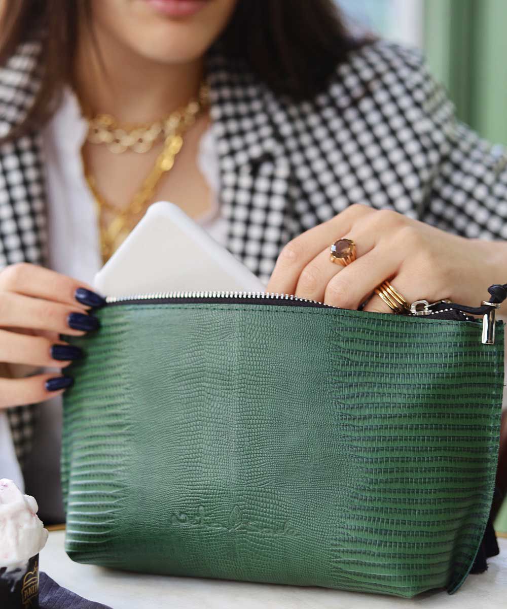 Neta Sade תיק צד מעור דגם שריקרק - תיק התיקיםNeta Sadeנשים