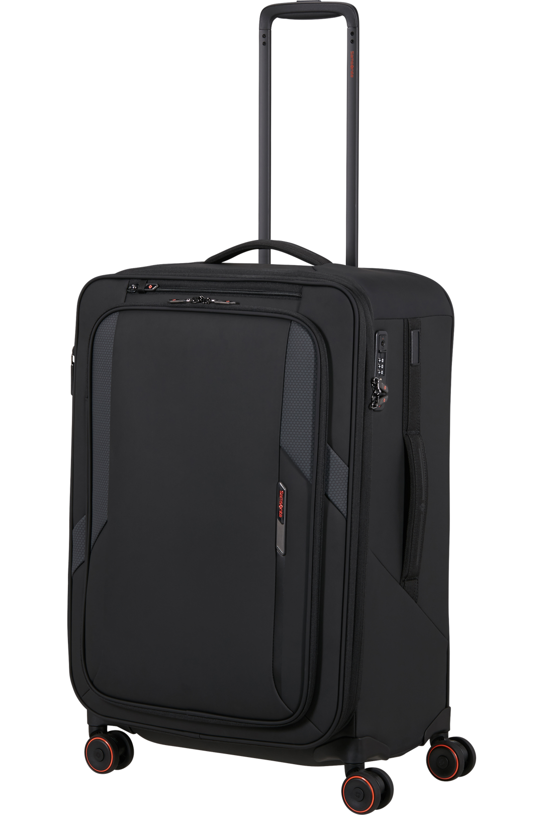 Samsonite Glazed מזוודה רכה מתרחבת בינונית 67 ס״מ - שחור