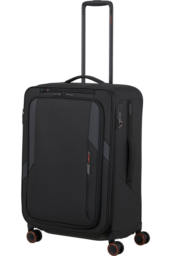 Samsonite Glazed מזוודה רכה מתרחבת בינונית 67 ס״מ - שחור