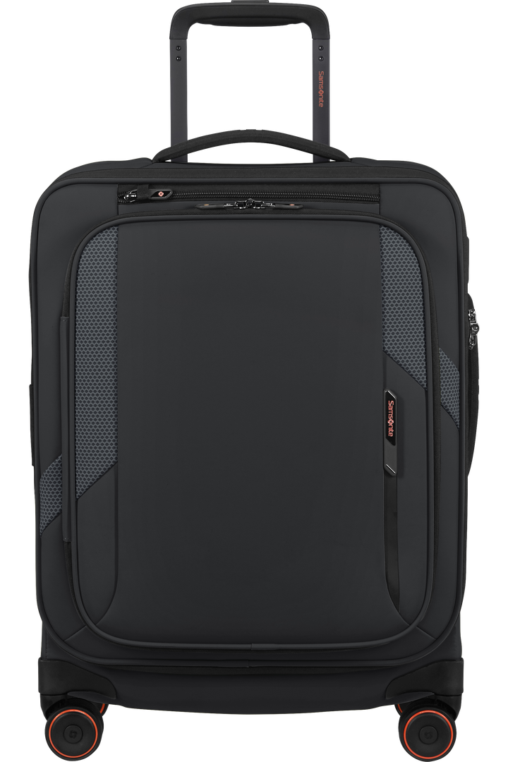 Samsonite Glazed מזוודת עלייה למטוס רכה מתרחבת 55 ס״מ - שחור