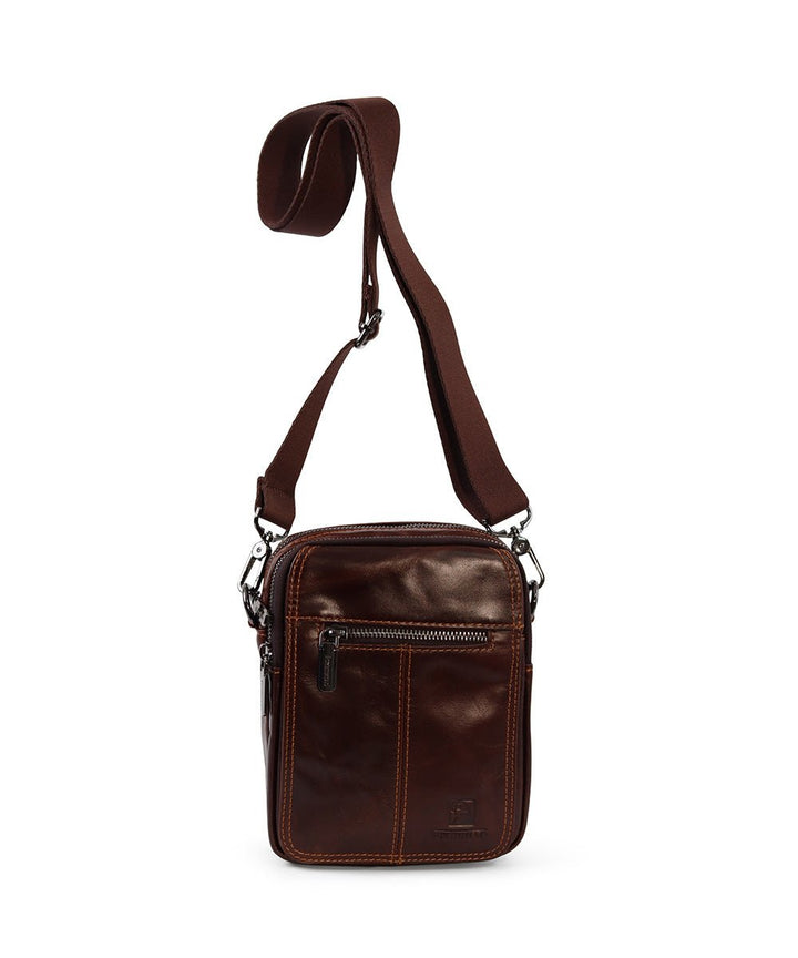 תיק צד מעור משומן לגבר - תיק התיקיםתיק התיקיםתיקים