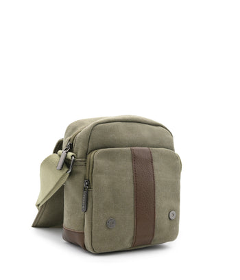 תיק צד קנבס משולב עור SAMOS - תיק התיקיםFerriniShoulder bag