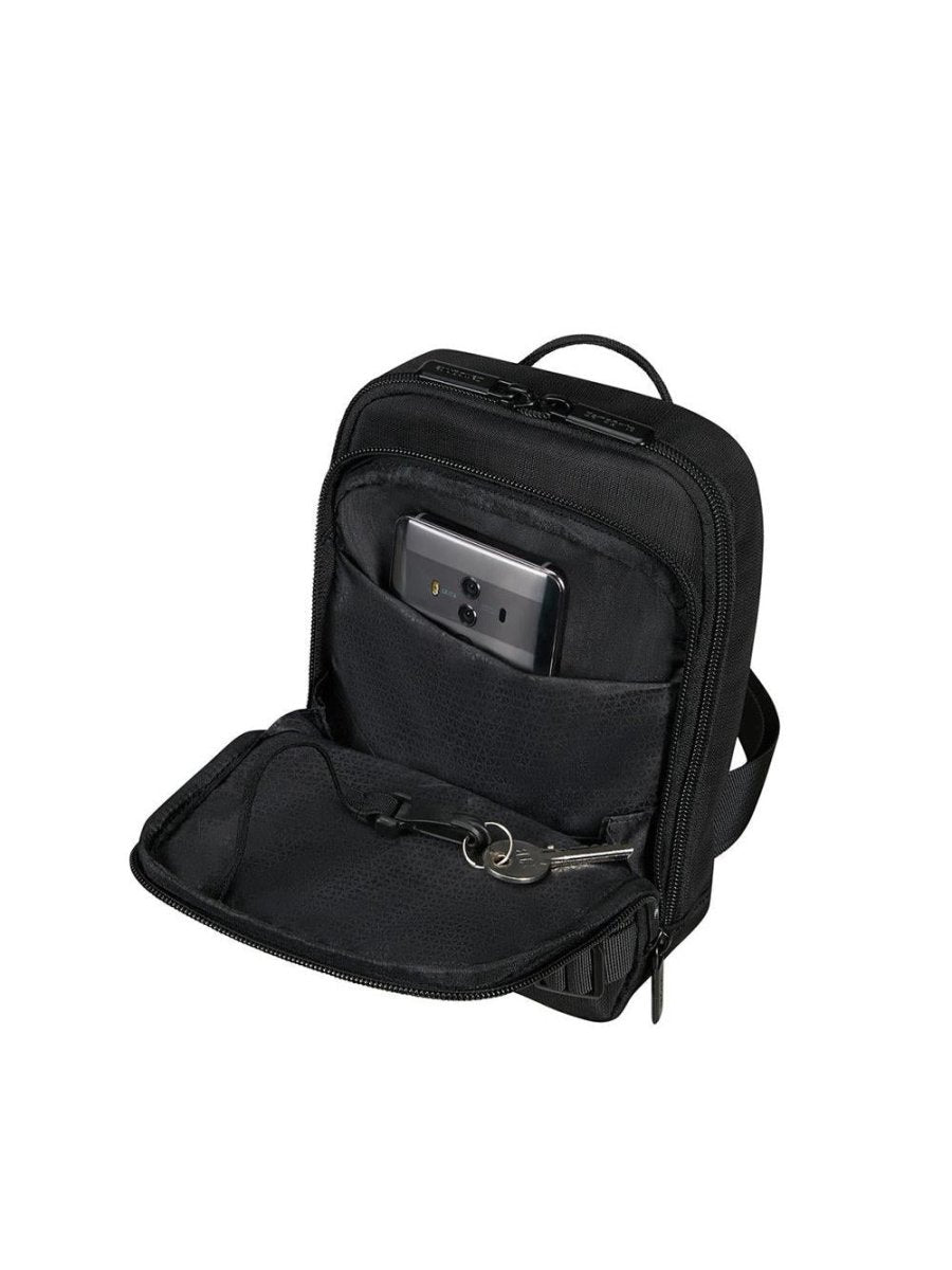 Samsonite תיק צד רצועה מתכוננת עם תא טאבלט Sackmod small - תיק התיקיםSamsoniteתיקים