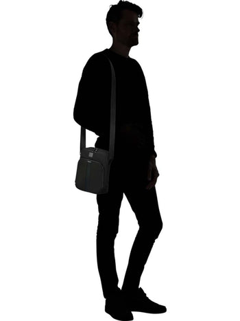 Samsonite תיק צד רצועה מתכוננת עם תא טאבלט Sacksquare - תיק התיקיםSamsoniteתיקים