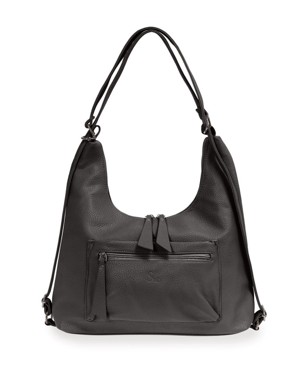 She's תיק נשים 2 ב - 1 משולב גב וצד בסגנון הובו - תיק התיקיםShe'sתיקי צד לנשים