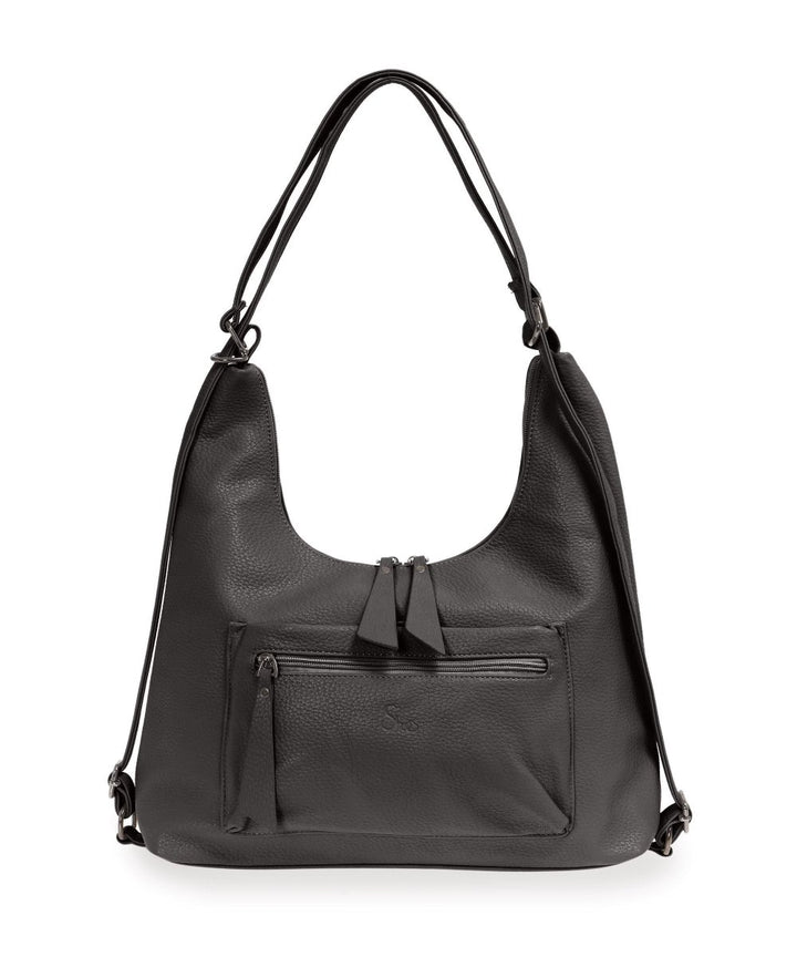 She's תיק נשים 2 ב - 1 משולב גב וצד בסגנון הובו - תיק התיקיםShe'sתיקי צד לנשים