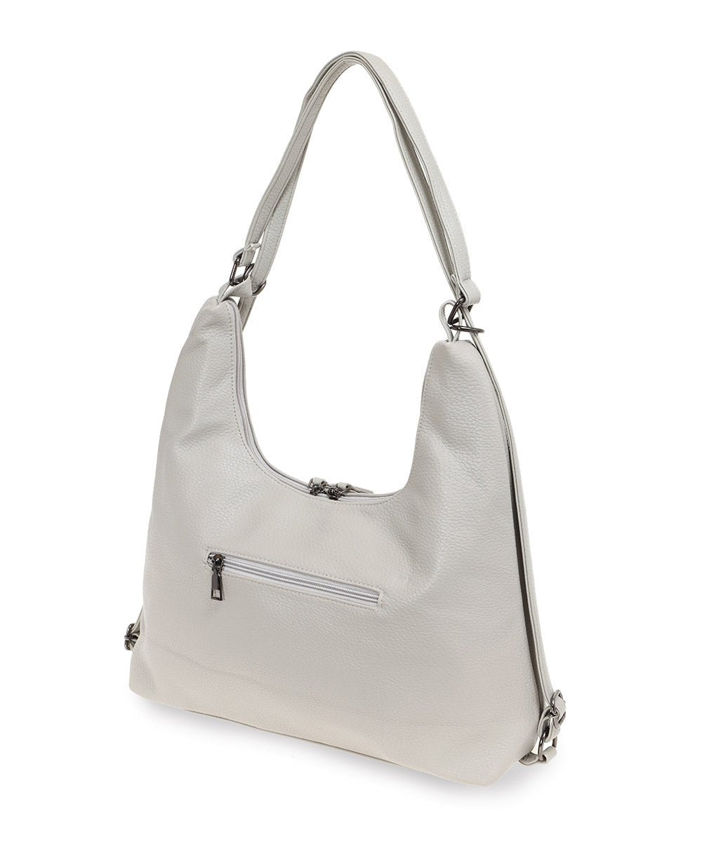 She's תיק נשים 2 ב - 1 משולב גב וצד בסגנון הובו - תיק התיקיםShe'sתיקי צד לנשים