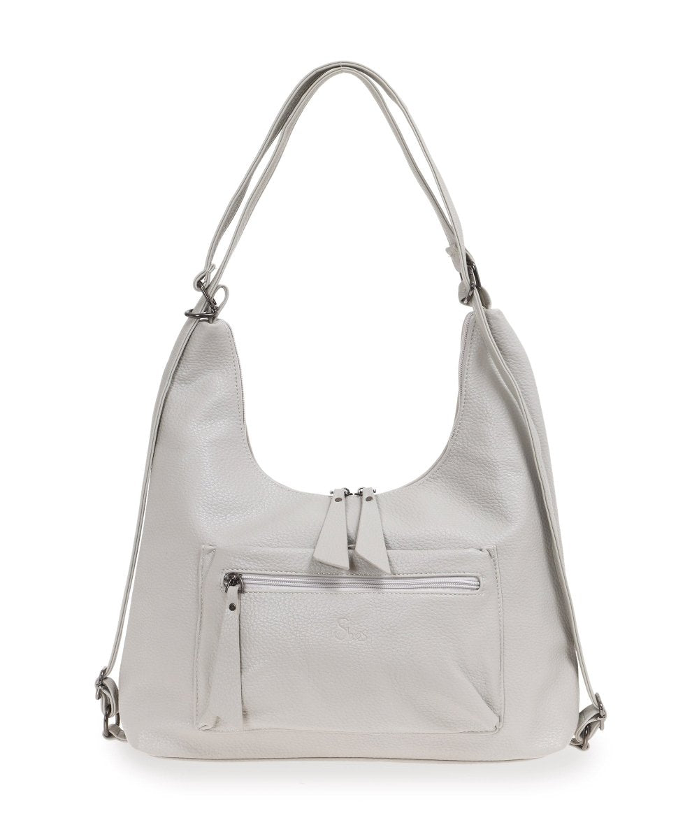 She's תיק נשים 2 ב - 1 משולב גב וצד בסגנון הובו - תיק התיקיםShe'sתיקי צד לנשים