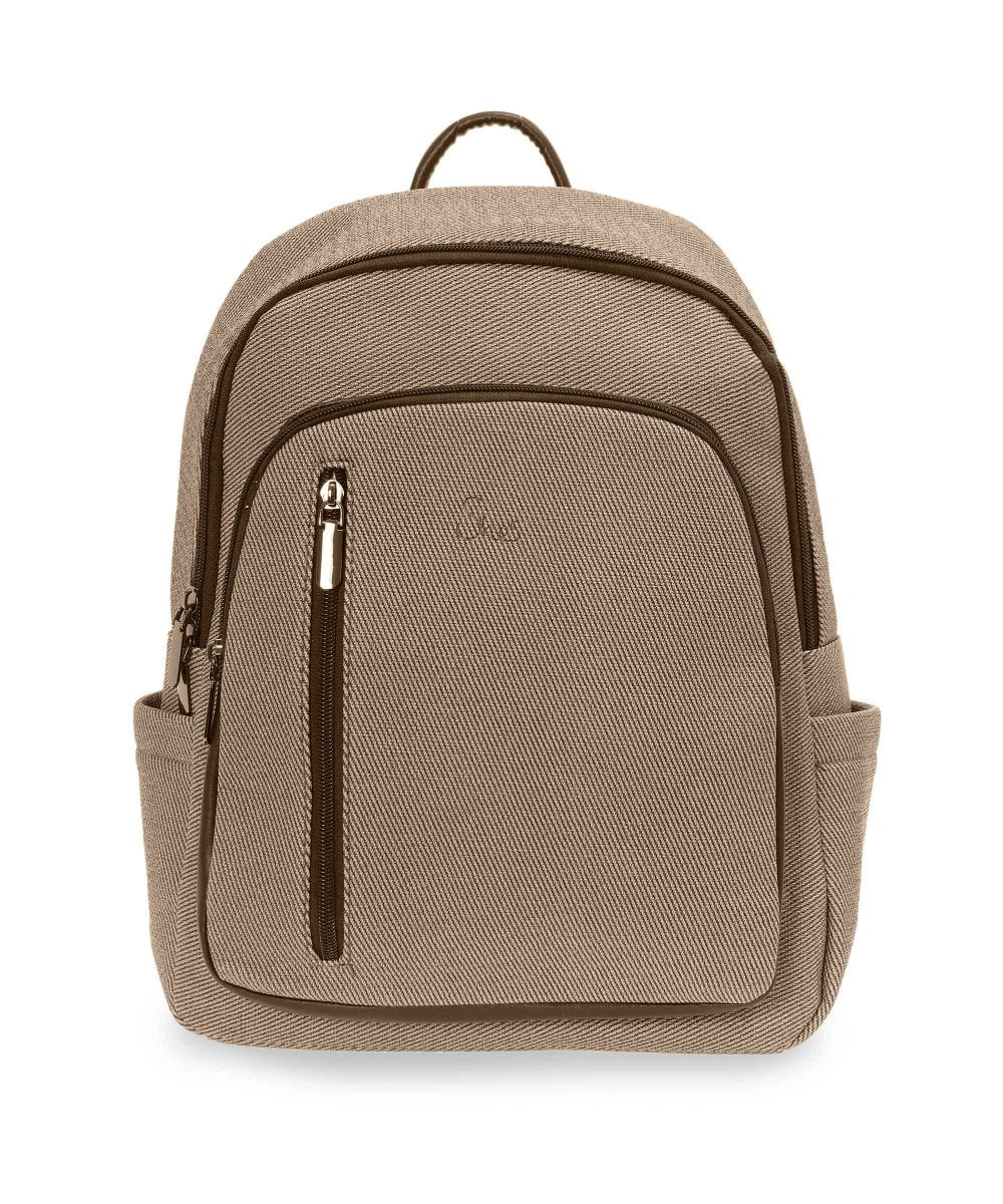 She's Classic Faux - Fabric Backpack תיק גב דמוי עור במראה בד - תיק התיקיםShe'sתיקי גב לנשים