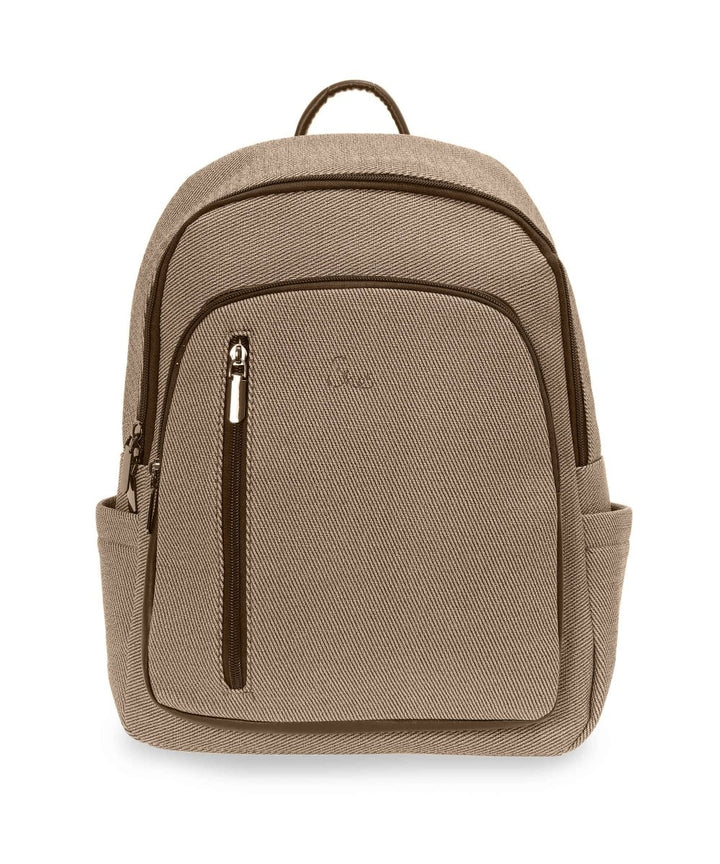 She's Classic Faux - Fabric Backpack תיק גב דמוי עור במראה בד - תיק התיקיםShe'sתיקי גב לנשים