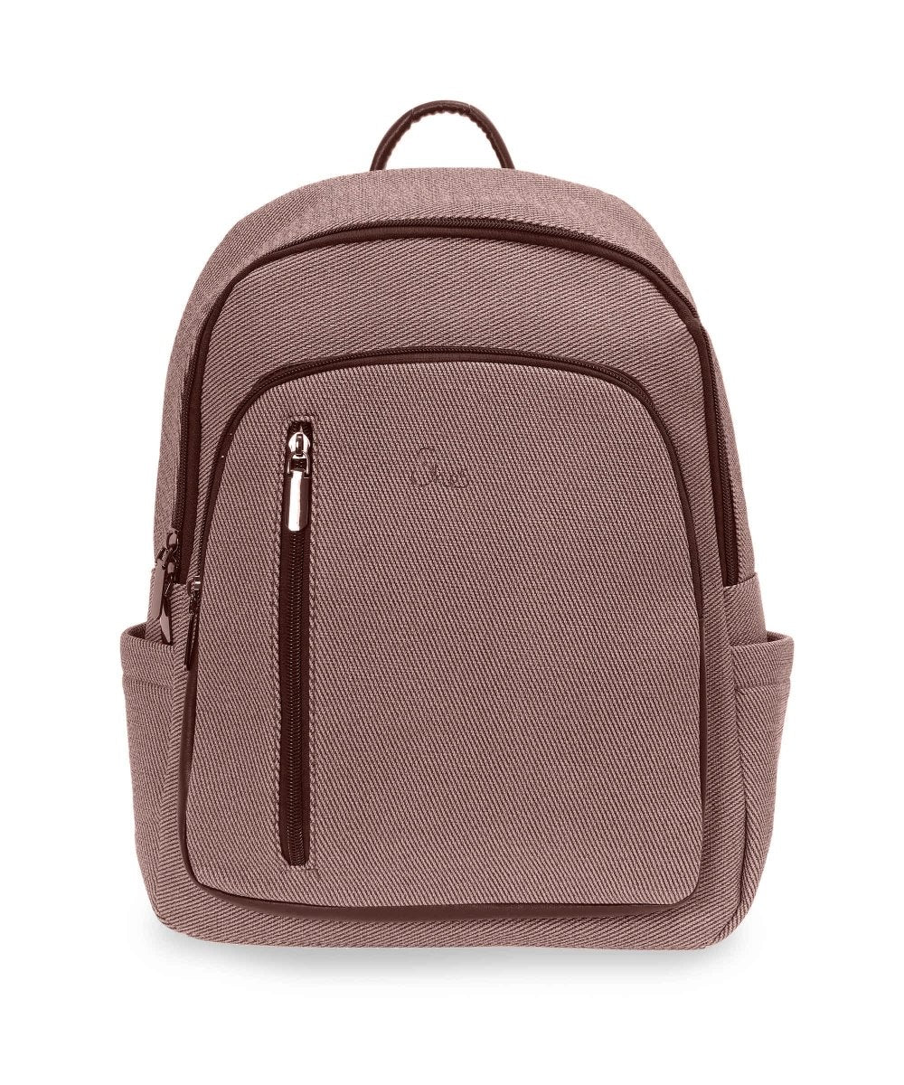 She's Classic Faux - Fabric Backpack תיק גב דמוי עור במראה בד - תיק התיקיםShe'sתיקי גב לנשים