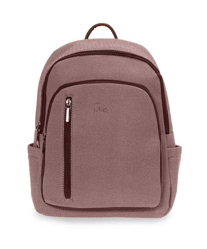 She's Classic Faux - Fabric Backpack תיק גב דמוי עור במראה בד - תיק התיקיםShe'sתיקי גב לנשים