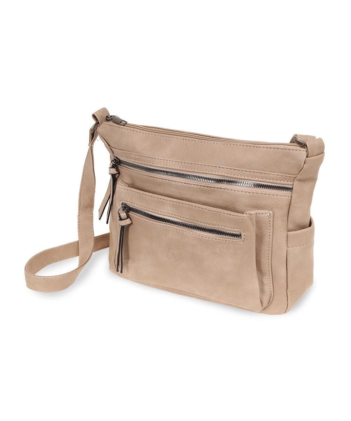 She's תיק צד רך מרובה תאים ורוכסנים - תיק התיקיםShe'sתיקי צד לנשים