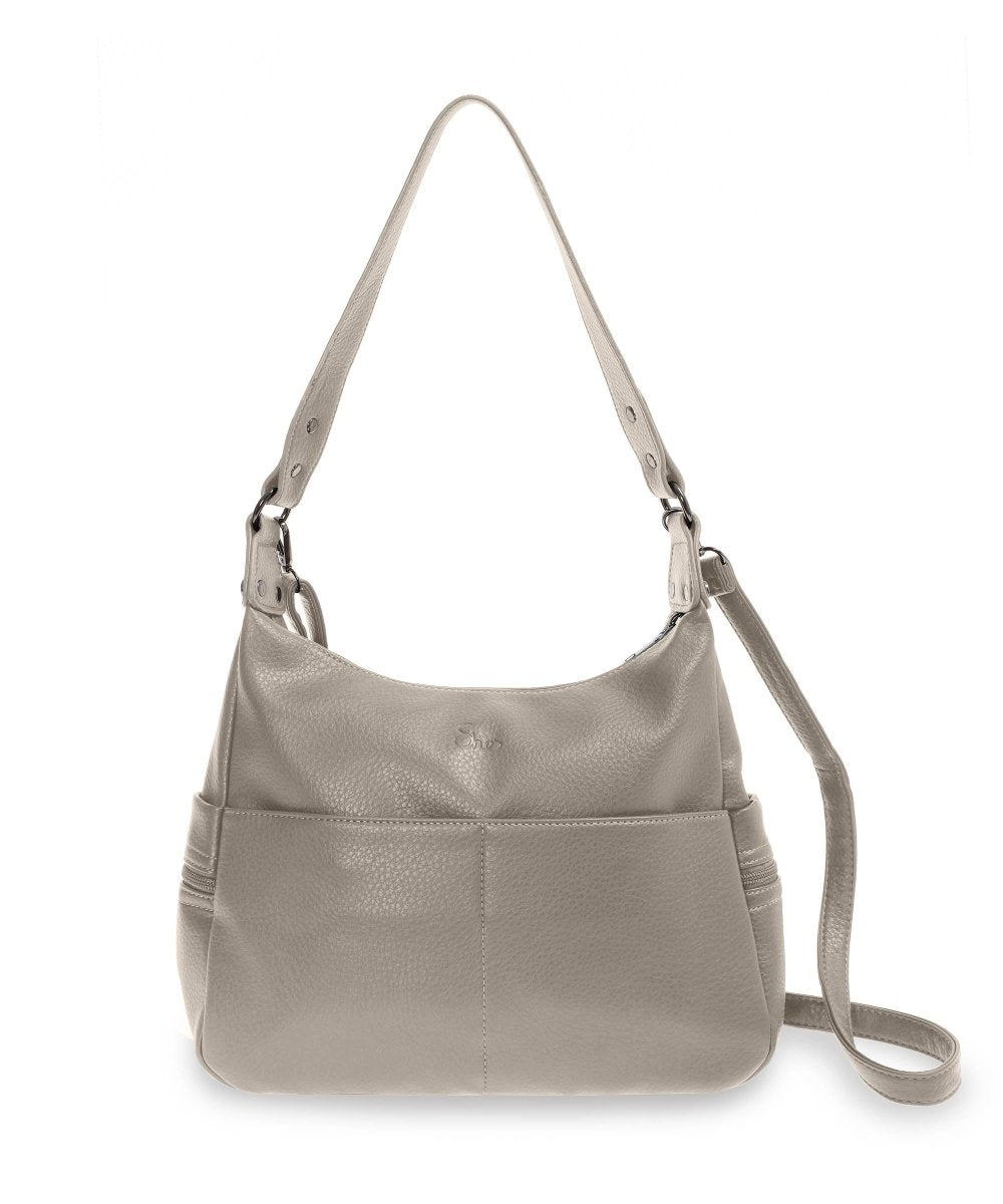 She's תיק כתף הובו רך עם כיסי צד - תיק התיקיםShe'sתיקי צד לנשים