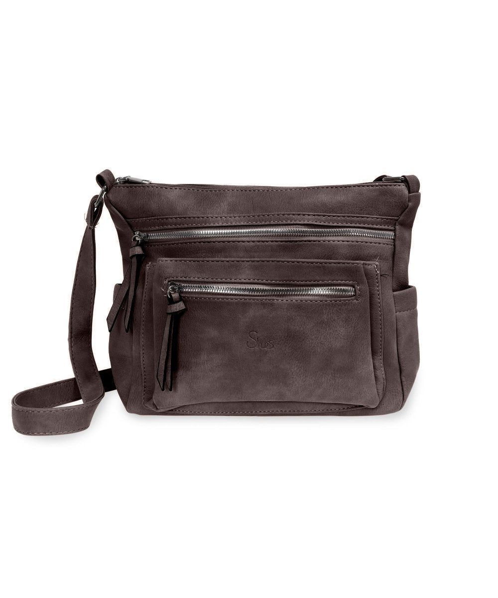 She's תיק צד רך מרובה תאים ורוכסנים - תיק התיקיםShe'sתיקי צד לנשים