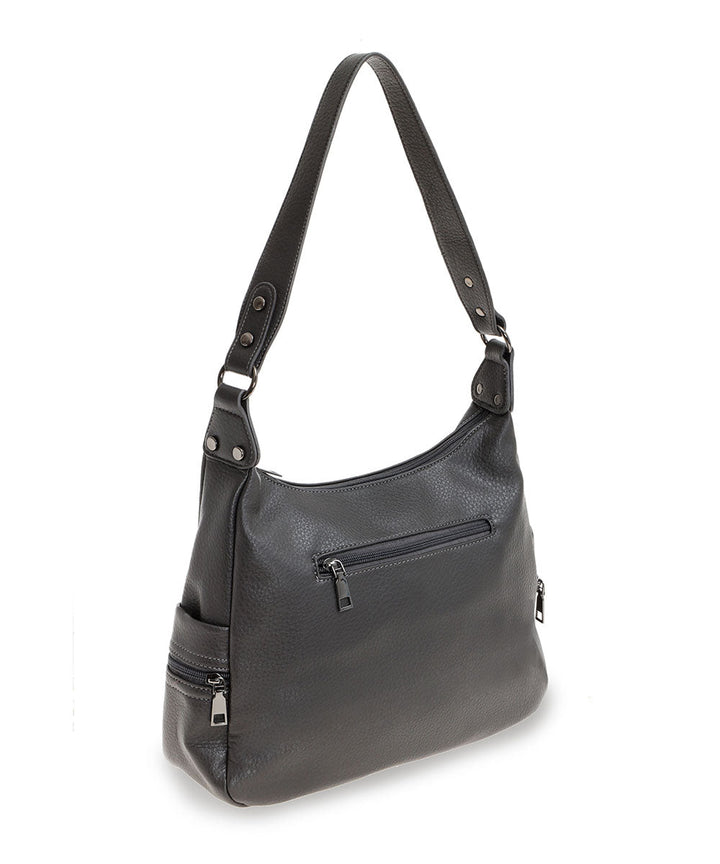 She's תיק כתף הובו רך עם כיסי צד - תיק התיקיםShe'sתיקי צד לנשים