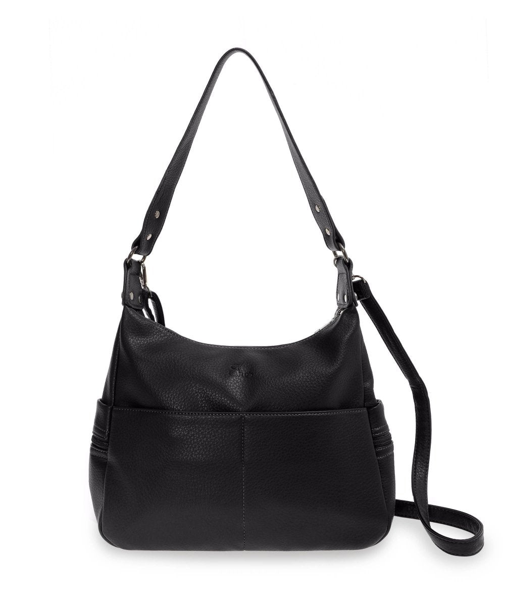 She's תיק כתף הובו רך עם כיסי צד - תיק התיקיםShe'sתיקי צד לנשים