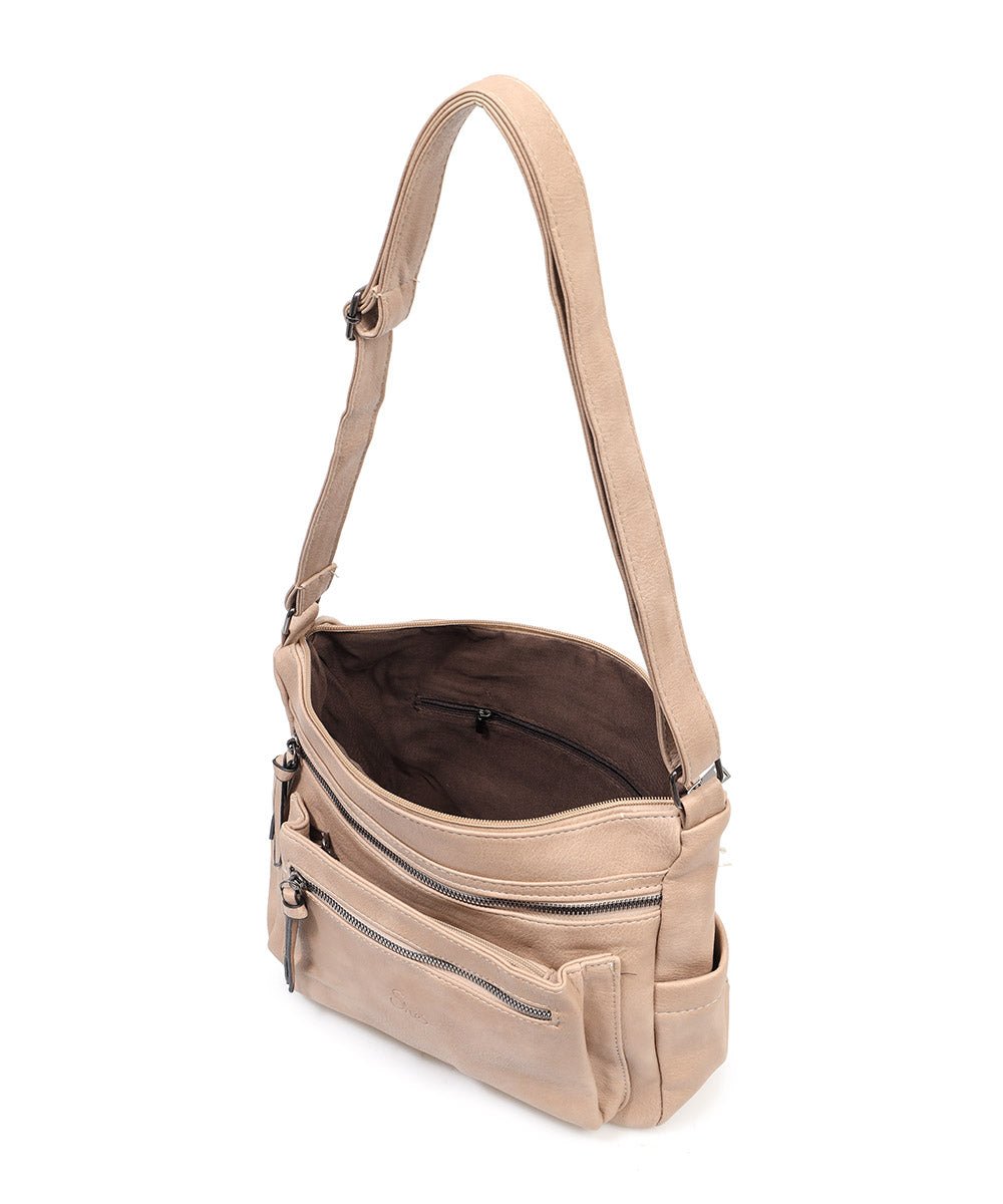 She's תיק צד רך מרובה תאים ורוכסנים - תיק התיקיםShe'sתיקי צד לנשים