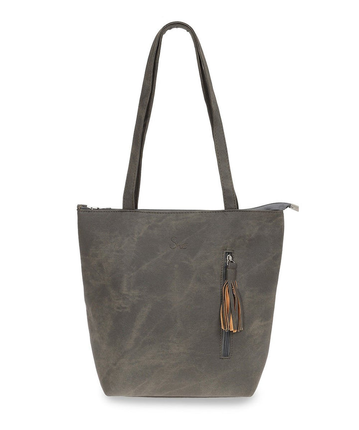 She's תיק כתף אופנתי פונפון שתי רצועות - תיק התיקיםShe'sנשים