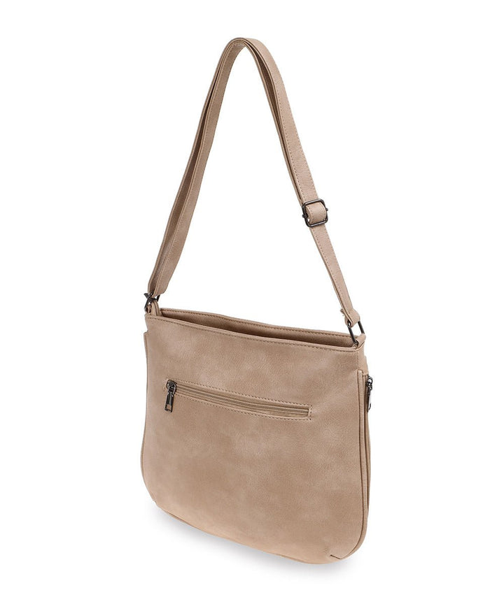 She's Triple - Zip Expandable Crossbody תיק צד מתרחב מרובה רוכסנים - תיק התיקיםShe'sתיקי צד לנשים