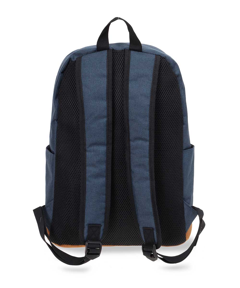 Storeis תיק גב קלאסי עם תחתית עור טבעוני ותא למחשב - תיק התיקיםStoriesתיקי גב למחשב