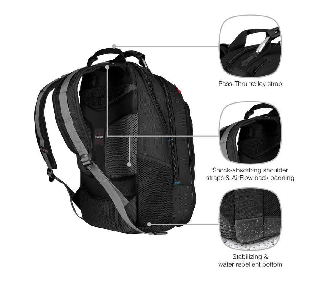 Swiss Wenger תיק גב למחשב נייד 17" - תיק התיקיםWengerגברים