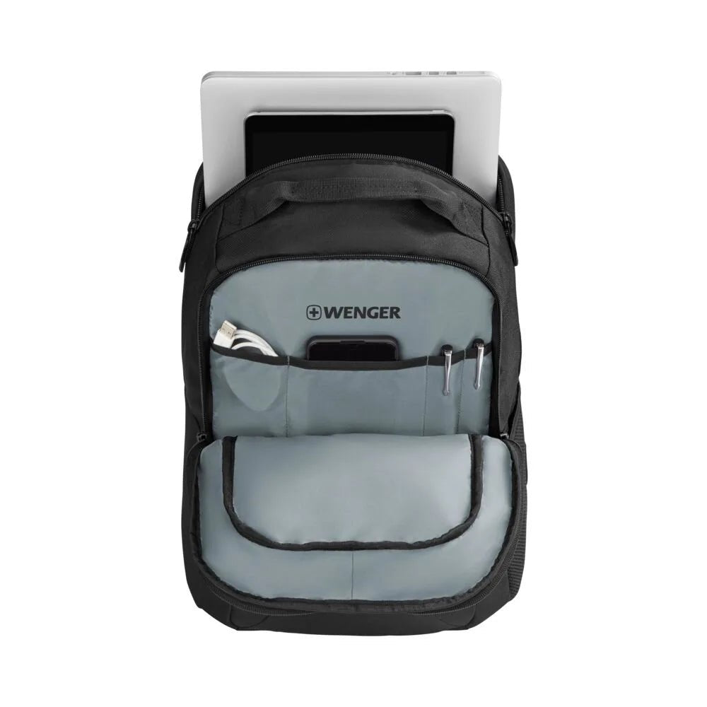 SWISS WENGER BQ Laptop Backpack תיק גב קלאסי וקליל למחשב 16" - תיק התיקיםWengerתיקי גב למחשב