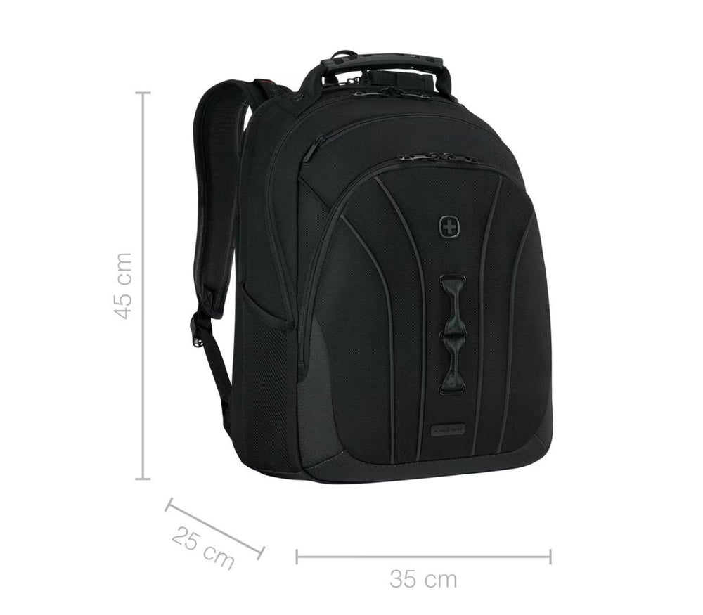 SWISS WENGER Legacy Black Series Laptop Backpack תיק גב עסקי ארגונומי למחשב 16" - תיק התיקיםWengerתיקי גב למחשב