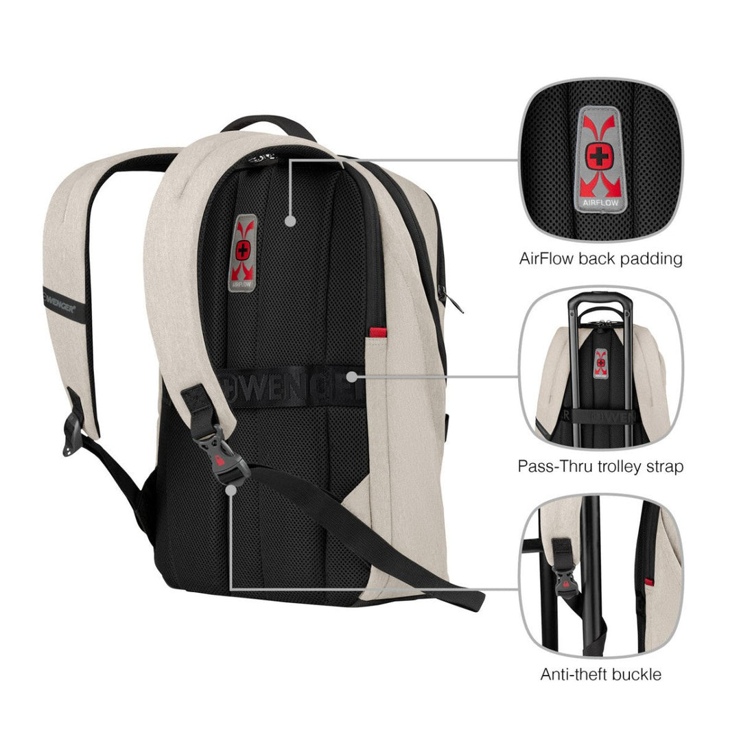SWISS WENGER MX Light Backpack תיק גב קליל ומינימליסטי למחשב 16" - תיק התיקיםWengerתיקי גב למחשב