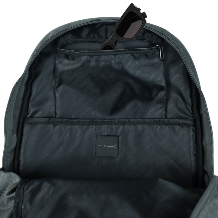 SwissBrand תיק גב למחשב נייד 15.6" דגם Walsh עלייה למטוס - תיק התיקיםSwissBrandתיק גב למחשב