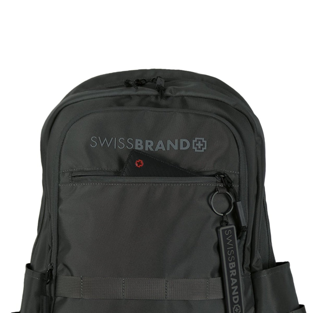SwissBrand תיק גב למחשב נייד 15.6" דגם Walsh עלייה למטוס - תיק התיקיםSwissBrandתיק גב למחשב