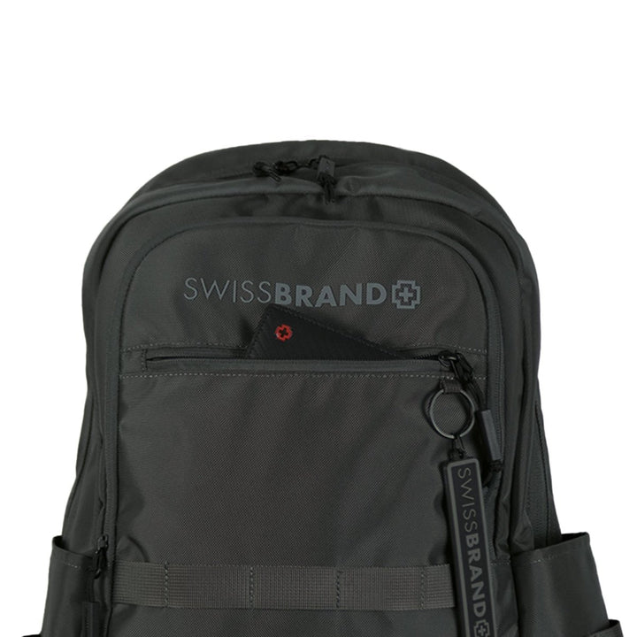 SwissBrand תיק גב למחשב נייד 15.6" דגם Walsh עלייה למטוס - תיק התיקיםSwissBrandתיק גב למחשב