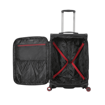SwissBrand סט מזוודות בד Aura מתרחבות - תיק התיקיםSwissBrandסט מזוודות