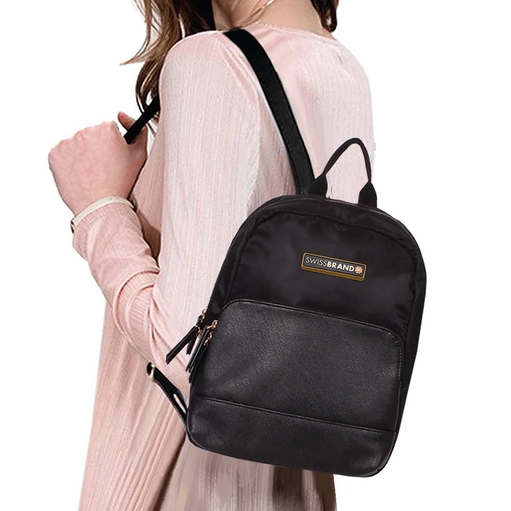 SwissBrand תיק גב לנשים מבד Mallorca large - תיק התיקיםSwissBrandתיקים למחשב נייד