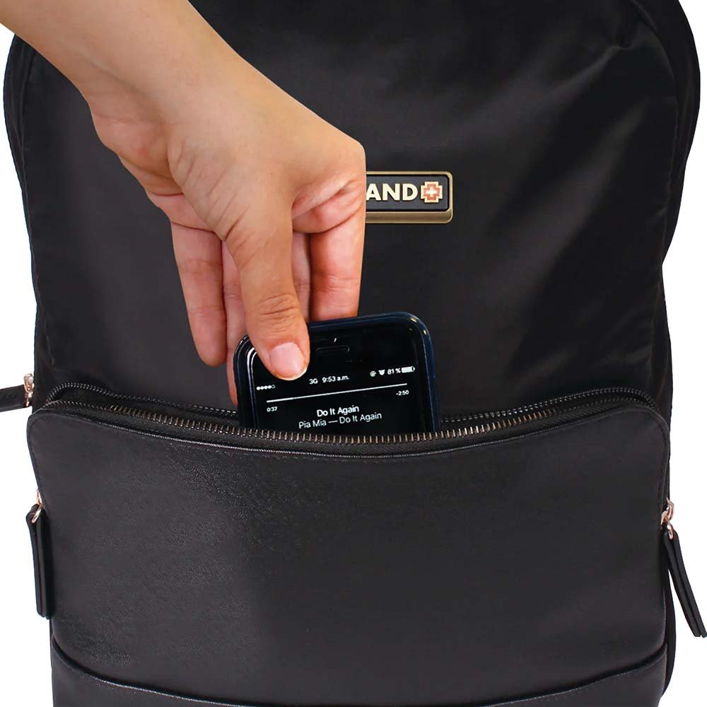 SwissBrand תיק גב לנשים מבד Mallorca large - תיק התיקיםSwissBrandתיקים למחשב נייד