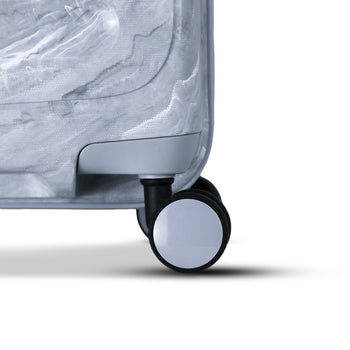 SwissBrand סט מזוודות קשיחות Marble מתרחבות - תיק התיקיםSwissBrandסט מזוודות