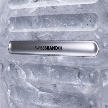 SwissBrand סט מזוודות קשיחות Marble מתרחבות - תיק התיקיםSwissBrandסט מזוודות