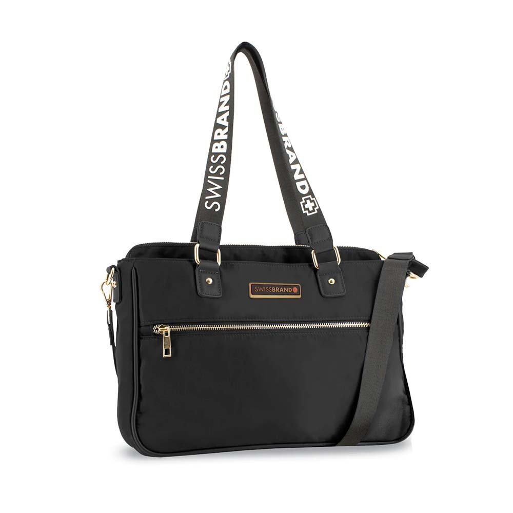 SwissBrand תיק צד לנשים מבד - תיק התיקיםSwissBrandתיקים למחשב נייד