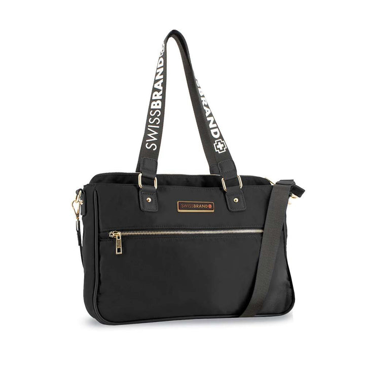 SwissBrand תיק צד לנשים מבד - תיק התיקיםSwissBrandתיקים למחשב נייד