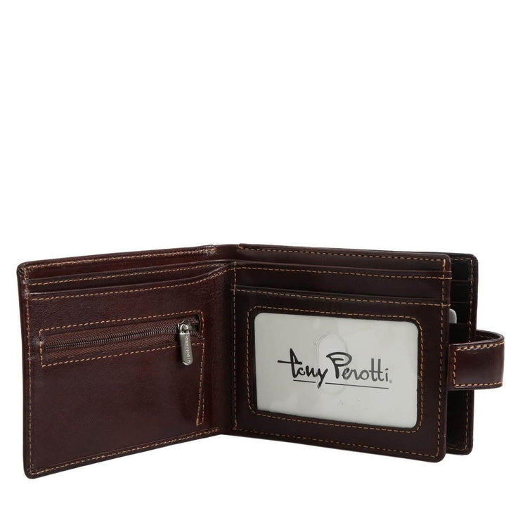 TONY PEROTTI ארנק סלים מעור לגבר עם נעילת אבטחה Guido - תיק התיקיםTONY PEROTTIגברים