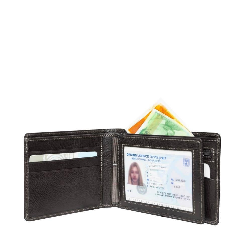 TONY PEROTTI ארנק מעור לגבר עם חלון שקוף Michele - תיק התיקיםTONY PEROTTIגברים