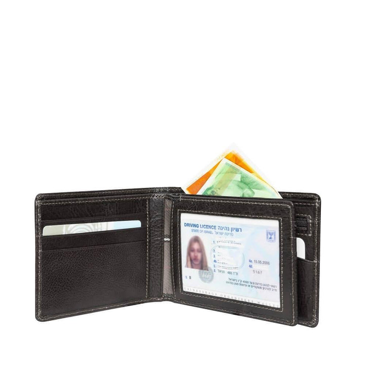 TONY PEROTTI ארנק מעור לגבר עם חלון שקוף Michele - תיק התיקיםTONY PEROTTIגברים