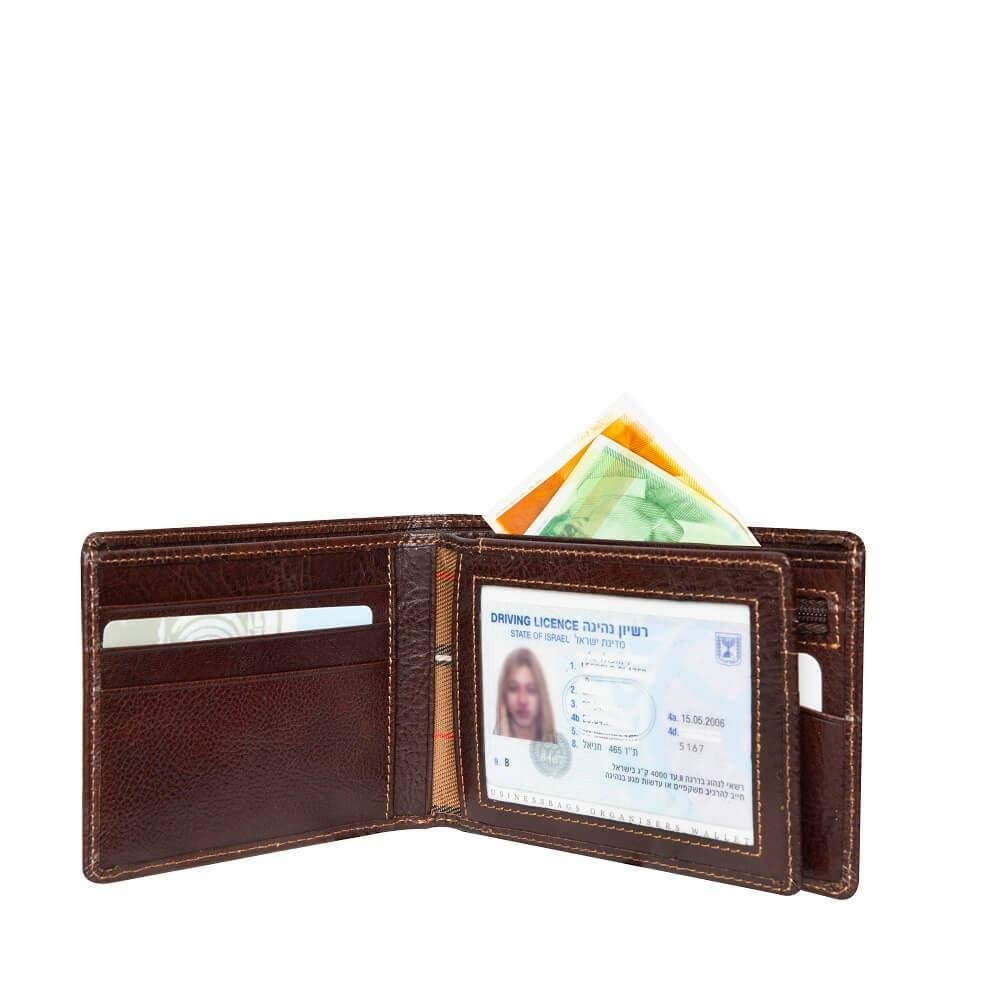 TONY PEROTTI ארנק מעור לגבר עם חלון שקוף Michele - תיק התיקיםTONY PEROTTIגברים